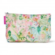 Cosmetic Bag | Tiki Island | Linen Cotton | Large
